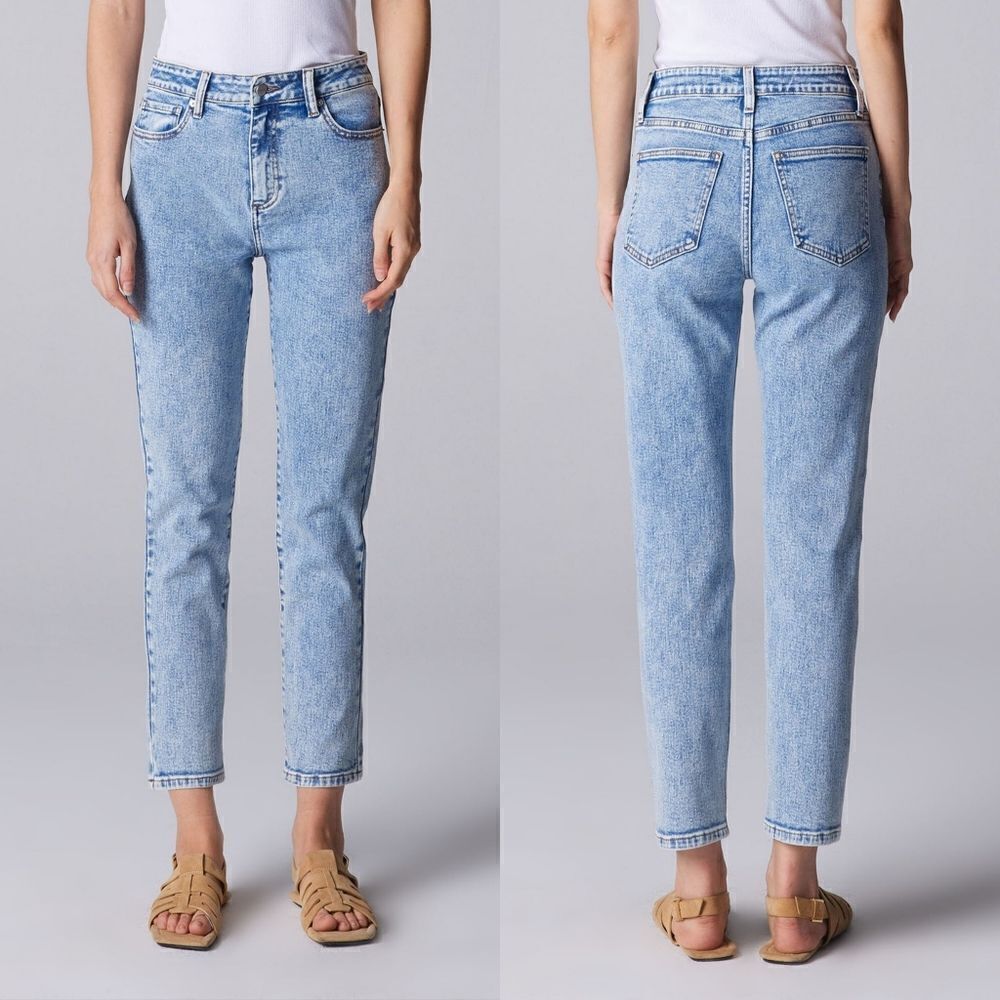 Ceros Emma Mom High Rise Jeans in Acide Wash